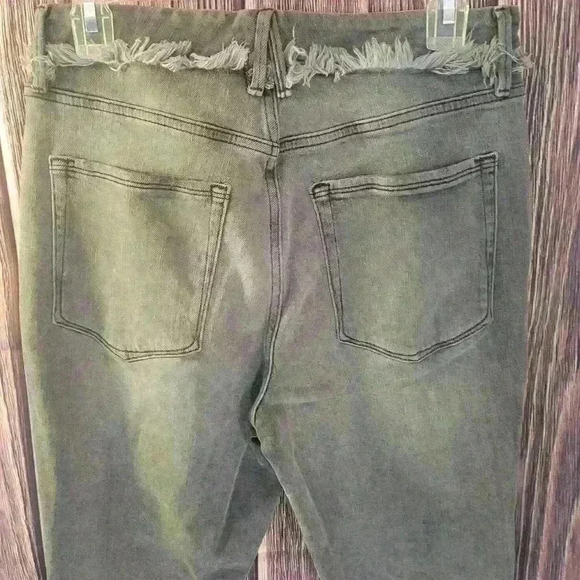 Good American grey frayed denim sz 10/30 - Picture 2 of 4